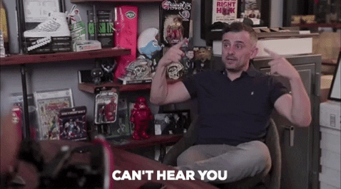 Gary Vaynerchuk Ear Plugs Not To Hear Someone GIF