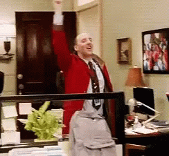 Gary Walsh Veep Happy Hand Waving GIF
