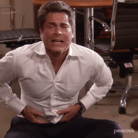 Gas Build Up Rob Lowe In Pain GIF