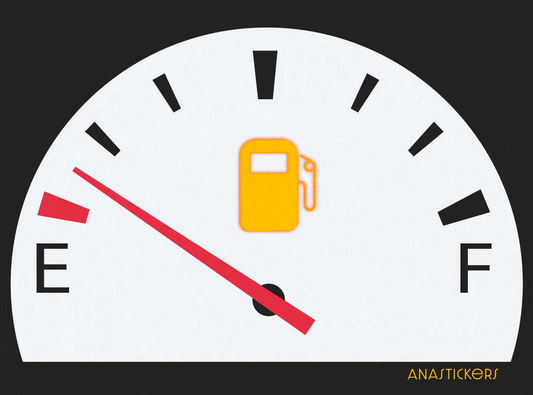 Gas Gauge Flashing Warning Light GIF