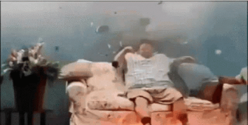 Gas Leak Explosion Illustration GIF