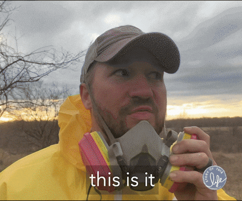 Gas Mask End Of World Run Family GIF