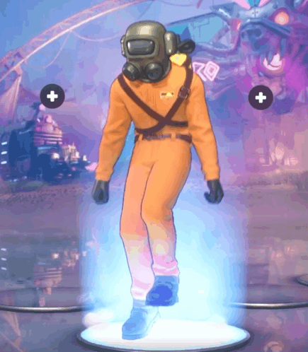 Gas Masked Man Fortnite Griddy GIF