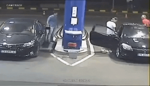 Gasoline Station Fire Extinguisher GIF