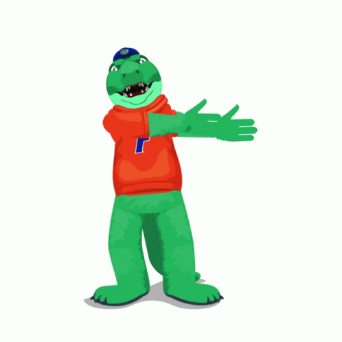 Gators Mascot Cheering GIF