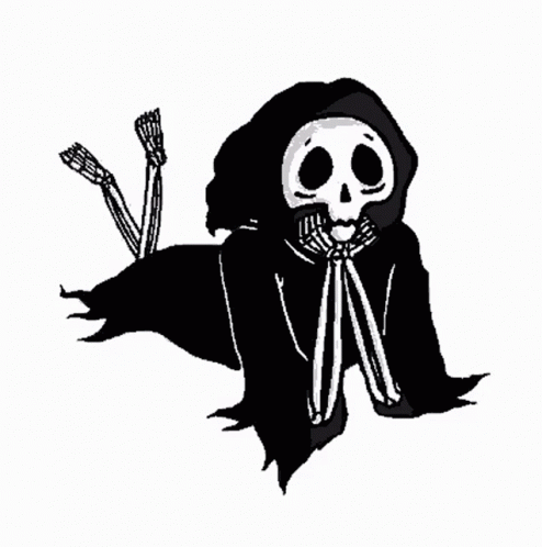 Gaunt Cute Masked Skeleton GIF