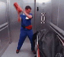 Gaunt Elevator Chaos GIF