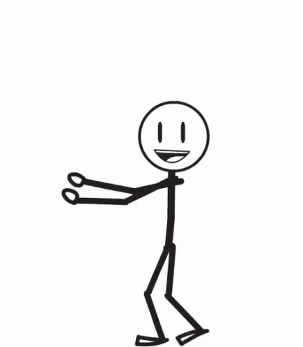 Gaunt Stick Man Walking GIF