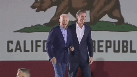 Gavin Newsom And Joe Biden GIF