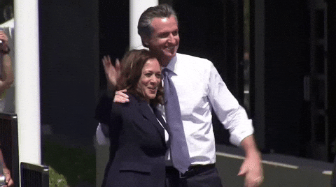 Gavin Newsom And Kamala Harris GIF
