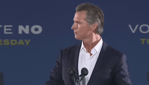 Gavin Newsom Getting Confuse GIF
