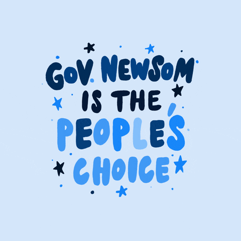 Gavin Newsom Is The People Choice GIF