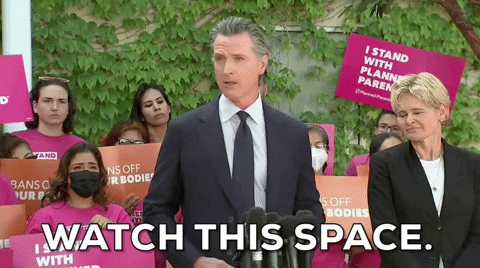 Gavin Newsom Watch This Space GIF