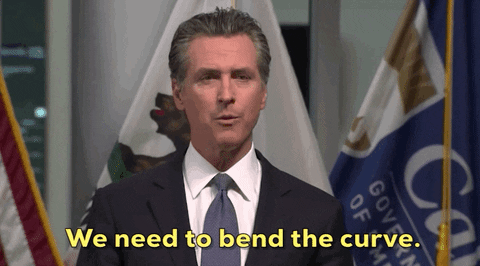 Gavin Newsom We Need To Bend The Curve GIF