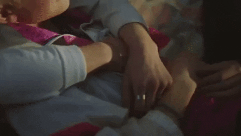 Gay Couple Cuddling Endearing Moment GIF