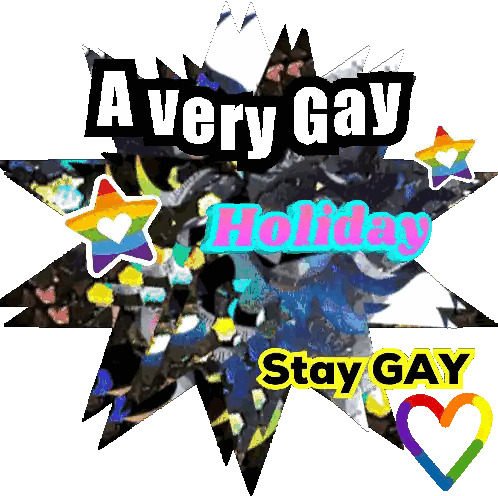 Gay Holiday Sign Star