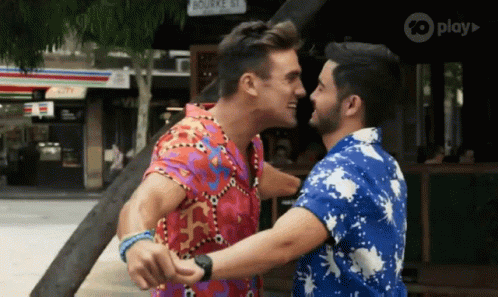 Gay Kiss David Tanaka Aaron Brennan GIF