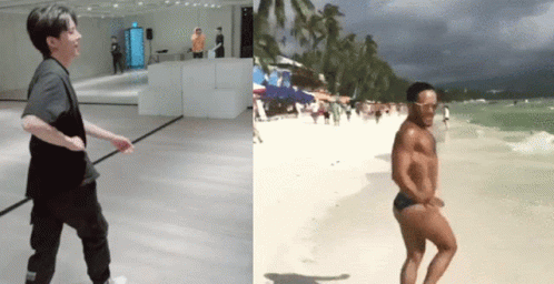 Saucy Gays Split Screen Meme GIF