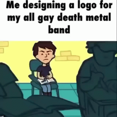 Mad Cartoon Boy Gay Logo Meme GIF