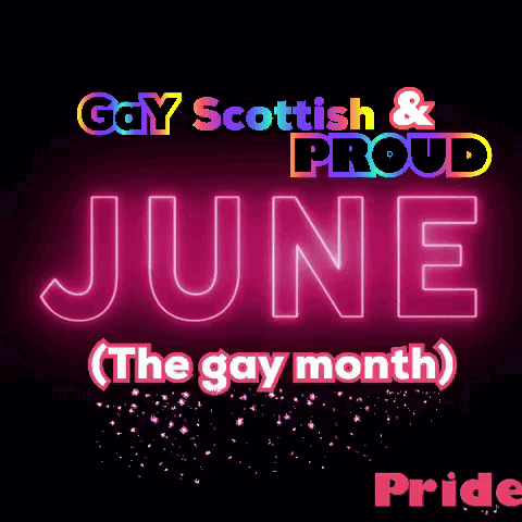 Gay Scottish Proud June Poster