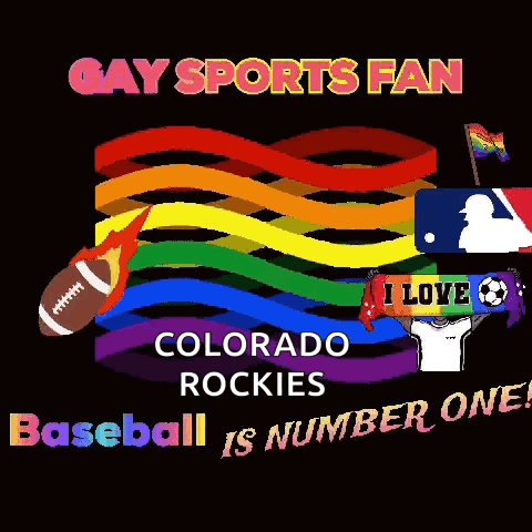 Gay Sports Fan Colorado Rockies Baseball Number One Poster