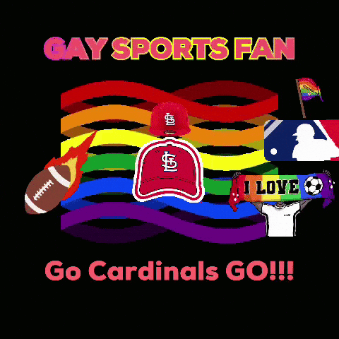 Gay Sports Fan Go Cardinals Go!!! GIF