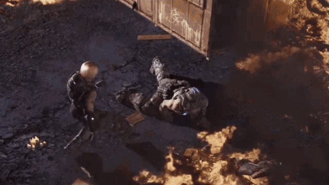 Gears Of War Anya Stroud And Marcus GIF