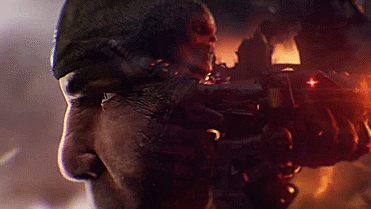 Gears Of War Fiery Battle Scene GIF