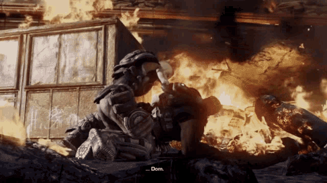 Gears Of War Fire Dom GIF