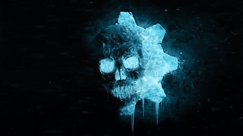 Gears Of War Icy Skull GIF