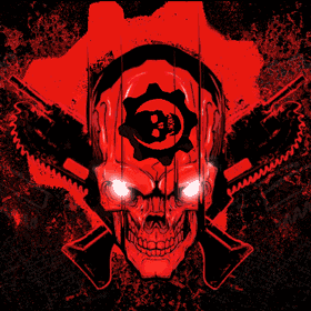Gears Of War Series Skull Logo GIF