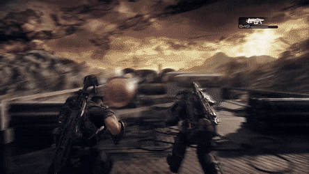 Gears Of War Train Battle Scene GIF