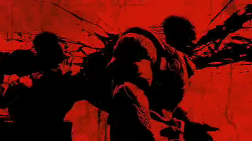Gears Of Wars Blood Shot GIF