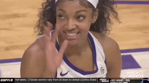 Geaux Tigers Angel Reese Waving GIF