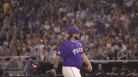 Geaux Tigers Baseball Walking On The Field GIF