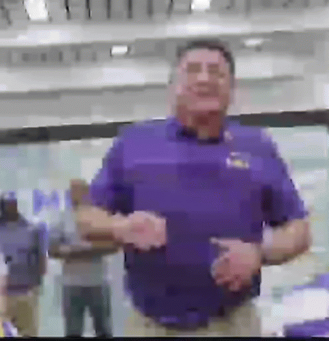 Geaux Tigers Ed Orgeron Screaming GIF