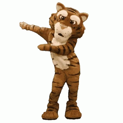Geaux Tigers Mascot Criss-cross GIF