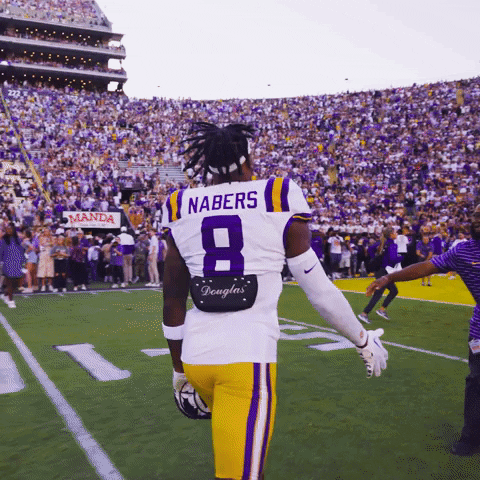 Geaux Tigers Nabers Nfl Running GIF