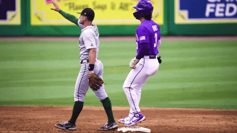 Geaux Tigers Screaming Baseball GIF