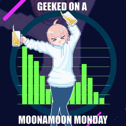 Geeked On Moonamoon Monday Girl Holding Beer GIF