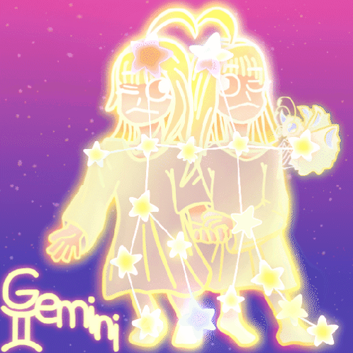 Gemini Zodiac Glowing Brightly
