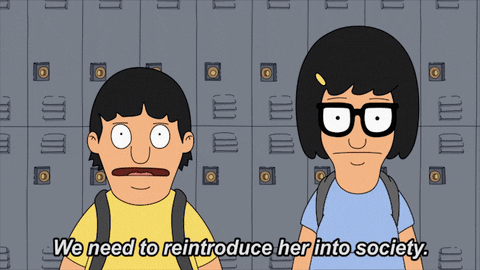 Gene And Tina Belcher In Bob's Burger GIF