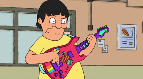 Gene Belcher Rock Star GIF