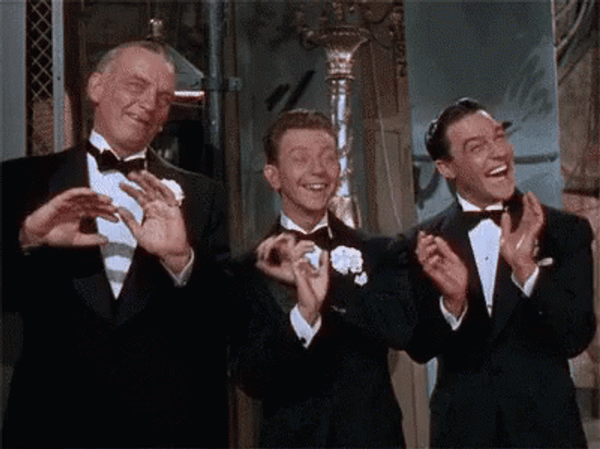 Gene Kelly Donald O'Connor Singing In The Rain GIF