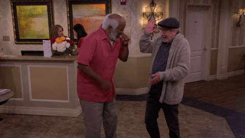 Gene Parmesan Giggling High Five GIF