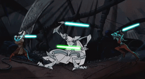 General Grievous Animation Star Wars Fight GIF
