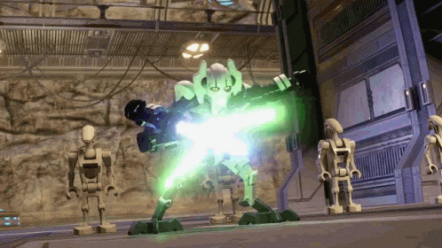 General Grievous Robot Light Saber GIF