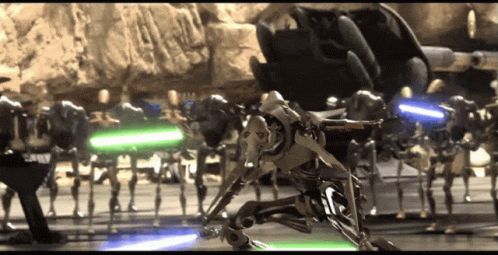 General Grievous Vs. Obi Wan Kenobi GIF