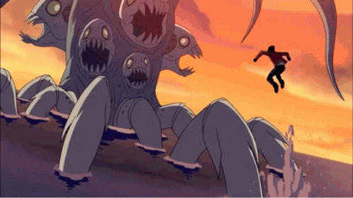 Generator Rex Fighting With A Sea Monster GIF