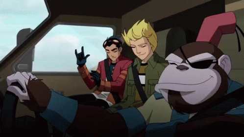 Generator Rex Noah And Bobo Haha Head Bang GIF